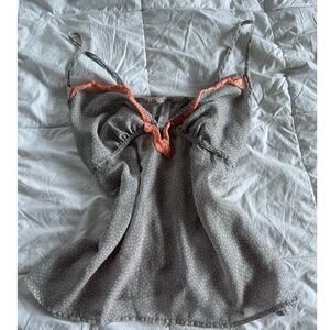 Gilligan Gray White & Pink Coquette Fairycore Angelic Camisole Top Medium